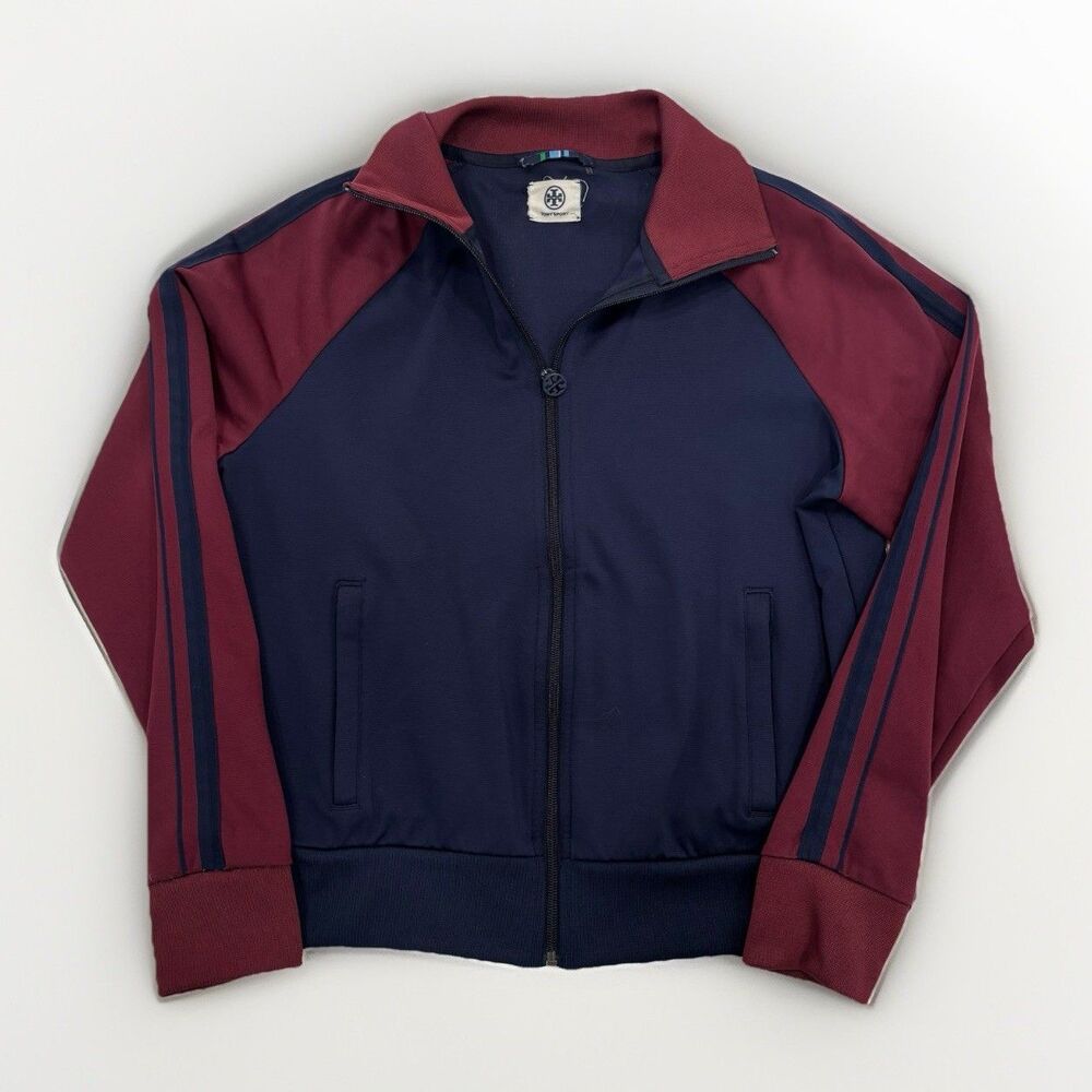 Tory Burch Jacket Womens Size Large Track Jacket Red Blue Tory Sport